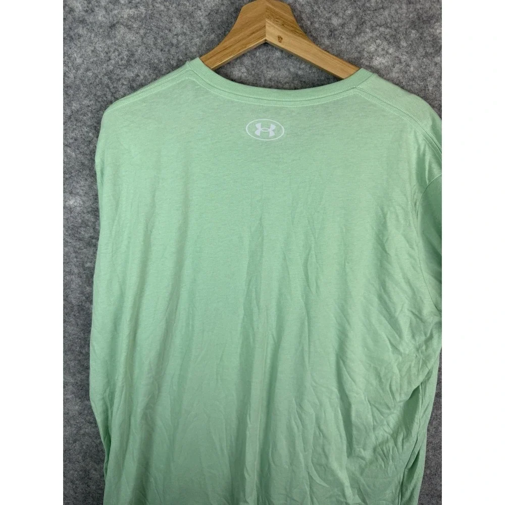 Under Armour Tshirt Men's 2XL Mint Green‎ Shortsleeve Graphic Logo Casual Adult